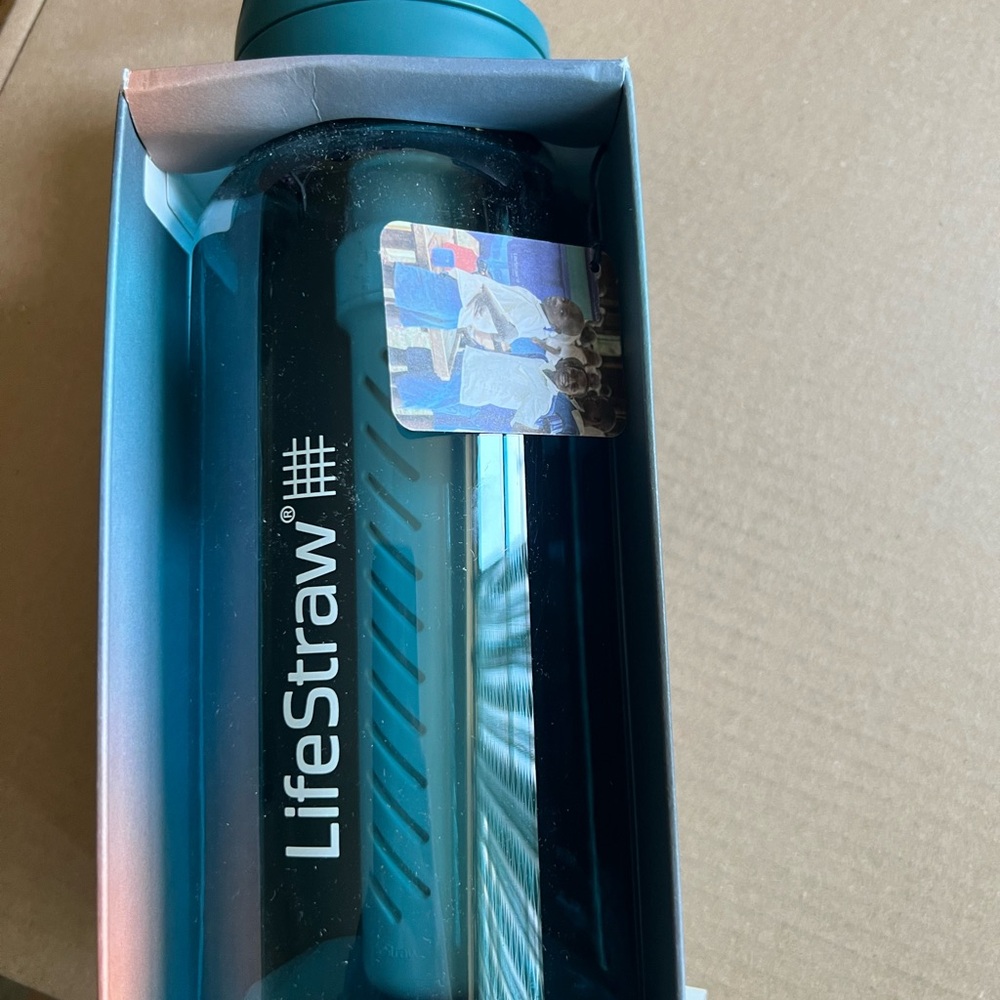 LifeStraw Blue Water Bottle